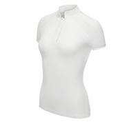 LeMieux Camille Short Sleeve Show Shirt - Womens - Lightweight and Breathable - Smart Standing Collar - White - UK18