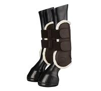 LeMieux Capella Comfort Horse Tendon Boots - Protective Gear and Training Equipment - Equine Boots, Wraps & Accessories - Tendon Protection and Support (Brown/Size 2)