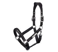 LeMieux Capella Headcollar for Horses - Black - Leather/Nylon - Pressure Relief & Soft Touch - Cob