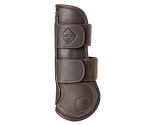 LeMieux Capella Horse Tendon Boots - Protective Gear and Training Equipment - Equine Boots, Wraps & Accessories - Tendon Protection and Support (Brown/Size 2)