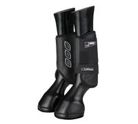 LeMieux Carbon Air XC Cross Country Front Horse Boots - Protective Gear and Training Equipment - Equine Boots, Wraps & Accessories (Black/Small)