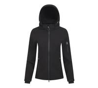 LeMieux Celine Soft Shell Jacket - Womens - Water Resistant - Breathable - Detachable Hood - Black - UK6