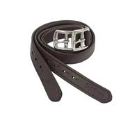 LeMieux - Children's Stirrup Leathers - Close Contact Nylon Core - Brown/Black 70-130 cm