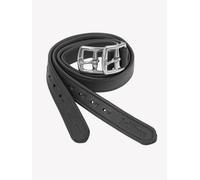 LeMieux Childrens Stirrup Leathers Close Contact Nylon Core Brown/Black 70-130cm