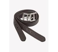 LeMieux Childrens Stirrup Leathers Close Contact Nylon Core Brown/Black 70-130cm