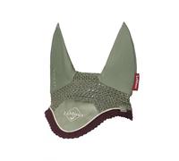 LeMieux Classic Crochet Fly Hood - Comfortable Lycra Ears - Piping Details for Mixy-matchy Outfitting - Rosemary - X-Large