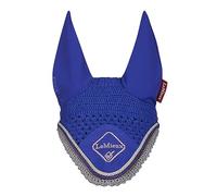 LeMieux Classic Crochet Fly Hood with Comfortable Lycra Ears - Benetton Blue/Blue - Sport Horse Wear for Competitive Rider - Large