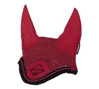 LeMieux Classic Crochet Fly Hood with Comfortable Lycra Ears in Chilli - Sport Horse Wear for Competitive Rider - X-Large