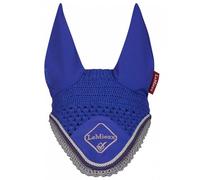 LeMieux Classic Crochet Fly Hood with Comfortable Lycra Ears in Benetton Blue - Sport Horse Wear for Competitive Rider - Medium