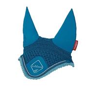 LeMieux Classic Fly Hood in Marine with Soft Lycra Ears - Close Knit Crochet - Comfortable Fit Equestrian Mask - Sport Horse Wear - Large