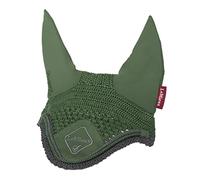 LeMieux Classic Lycra Fly Hood - Hunter Green/Grey Small