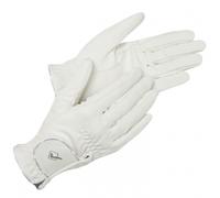 LeMieux Classic Riding Gloves - Horse Riding Gloves - White - Size: Large