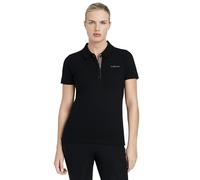 LeMieux Classique Polo Shirt - Womens Equestrian Horse Riding Top - Black - UK10