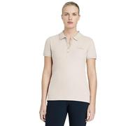 LeMieux Classique Polo Shirt - Womens Equestrian Horse Riding Top - Stone - UK14