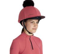 LeMieux Classique Pom Horse Riding Hat Silk - Cranberry