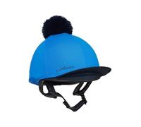 LeMieux Classique Pom Horse Riding Hat Silk - Benetton Blue