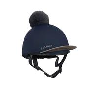 LeMieux Classique Pom Horse Riding Hat Silk - Navy Blue
