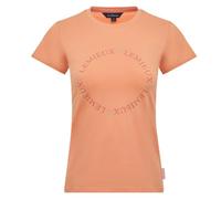 LeMieux Classique T-Shirt - Super Soft Sweat Wicking Jersey Fabric - Contrast Trims & Detailing - Comfortable Classic Fit - Bio Fresh 'Deodorisation Effect' - Sherbet - UK 8