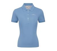 LeMieux Classique Womens Polo Shirt - Quick Drying Cotton Blend - Ice Blue - UK16