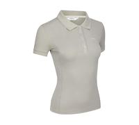 LeMieux Classique Womens Polo Shirt - Quick Drying Cotton Blend - Slim Cut Longer Length - Ash - UK8