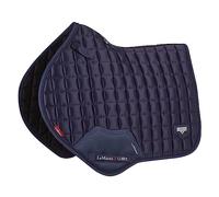 LeMieux Close Contact Loire Classic Square Saddle Pad - Saddle Pads for Horses - Equestrian Riding Equipment and Accessories (Navy - Large)