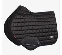 LeMieux Close Contact Loire Classic Square Saddle Pad - Saddle Pads for Horses - Equestrian Riding Equipment and Accessories (Black - Large)