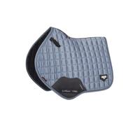 LeMieux Close Contact Loire Classic Square Saddle Pad - Saddle Pads for Horses - Equestrian Riding Equipment and Accessories (Ice Blue - Large)