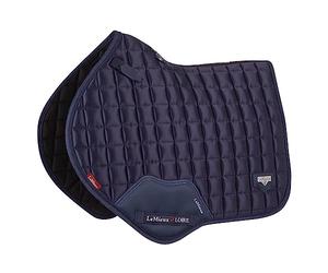 LeMieux Close Contact Loire Classic Square Saddle Pad - Saddle Pads for Horses - Equestrian Riding Equipment and Accessories (Navy - Large)