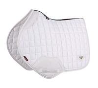 LeMieux Close Contact Loire Memory Square Saddle Pad - Saddle Pads for Horses - Equestrian Riding Equipment and Accessories (White - Large)