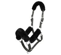 LeMieux Comfort Headcollar for Horses - Black - Soft Fleece Lining - Adjustable & Durable - Cob