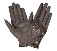 LeMieux Competition Gloves - Horse Riding Gloves - Brown - Size: Medium