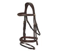 LeMieux Competition Flash Bridle - Havana Extra Full