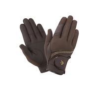 LeMieux Crystal Gloves - Equestrian Horse Riding Gloves - Espresso - XXSmall