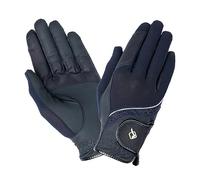 LeMieux Crystal Horse Riding Gloves - Navy Blue Medium