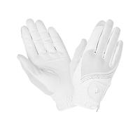 LeMieux Crystal Horse Riding Gloves - White XS