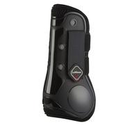 LeMieux Derby Projump Tendon Horse Boots in Black with Close Fitting Vented TPU Shell, Inner Lining & Cut Away Design - Large