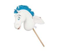 LeMieux Disney Hobby Horse Pegasus - Ready to Take Flight with Hercules - Bright Blue Mane and 3D Plush Wings - Detachable Stick - Suitable for Ages 3+