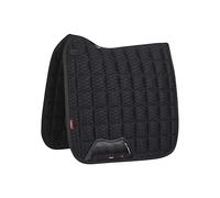 LeMieux Dressage Carbon Mesh Square Saddle Pad - Saddle Pads for Horses - Equestrian Riding Equipment and Accessories (Black - Large)