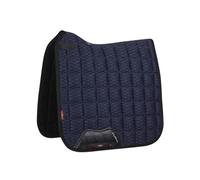 LeMieux Dressage Carbon Mesh Square Saddle Pad - Saddle Pads for Horses - Equestrian Riding Equipment and Accessories (Navy - Large)