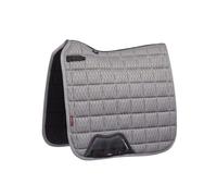 LeMieux Dressage Carbon Mesh Square Saddle Pad - Saddle Pads for Horses - Equestrian Riding Equipment and Accessories (Grey - Large)