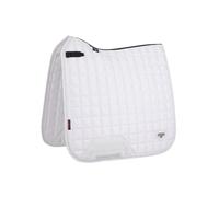 LeMieux Dressage Loire Classic Square Saddle Pad - Saddle Pads for Horses - Equestrian Riding Equipment and Accessories (White - Large)