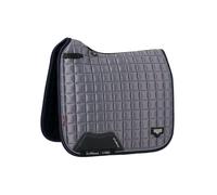 LeMieux Dressage Loire Classic Square Saddle Pad - Saddle Pads for Horses - Equestrian Riding Equipment and Accessories (Twilight Grey - Small/Medium)