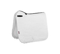 LeMieux Dressage Sensitive Square Saddle Pad - Saddle Pads for Horses - Equestrian Riding Equipment and Accessories (White - Large)