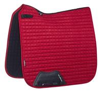 LeMieux Dressage Suede Square Saddle Pad - Saddle Pads for Horses - Equestrian Riding Equipment and Accessories (Chili - Small/Medium)