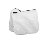 LeMieux Dressage Suede Square Saddle Pad - Saddle Pads for Horses - Equestrian Riding Equipment and Accessories (White - XLarge)