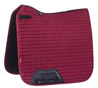 LeMieux Dressage Suede Square Saddle Pad - Saddle Pads for Horses - Equestrian Riding Equipment and Accessories (Mulberry - Large)