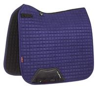 LeMieux Dressage Suede Square Saddle Pad - Saddle Pads for Horses - Equestrian Riding Equipment and Accessories (Ink Blue - Large)