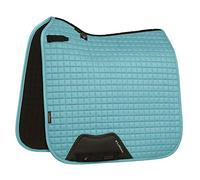 LeMieux Dressage Suede Square Saddle Pad - Saddle Pads for Horses - Equestrian Riding Equipment and Accessories (Azure - Large)