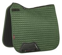 LeMieux Dressage Suede Square Saddle Pad - Saddle Pads for Horses - Equestrian Riding Equipment and Accessories (Hunter Green - Large)