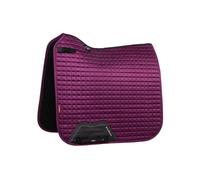 LeMieux Dressage Suede Square Saddle Pad - Saddle Pads for Horses - Equestrian Riding Equipment and Accessories (Plum - Small/Medium)